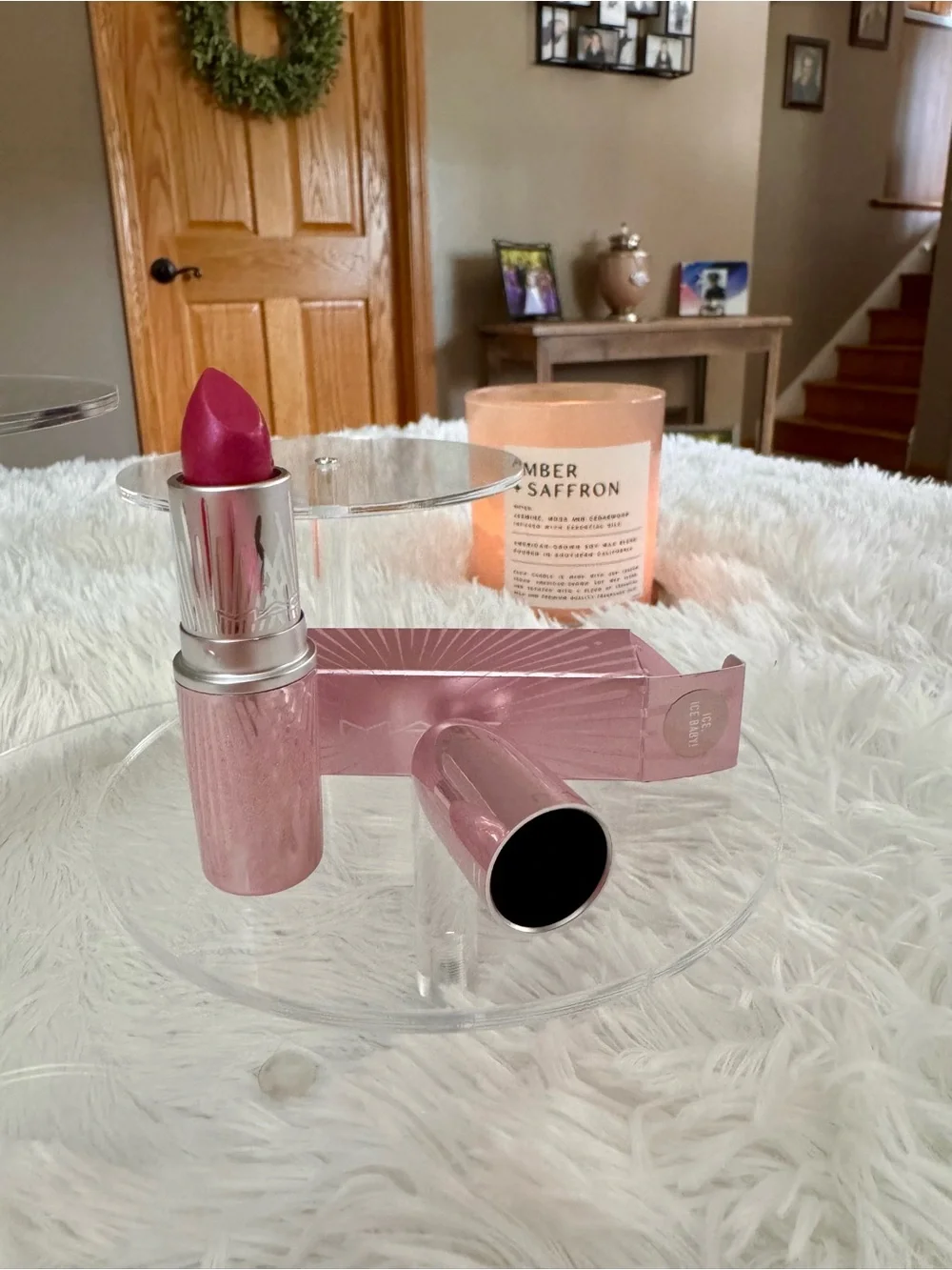MAC Ice Ice Baby Pink Cream Lipstick